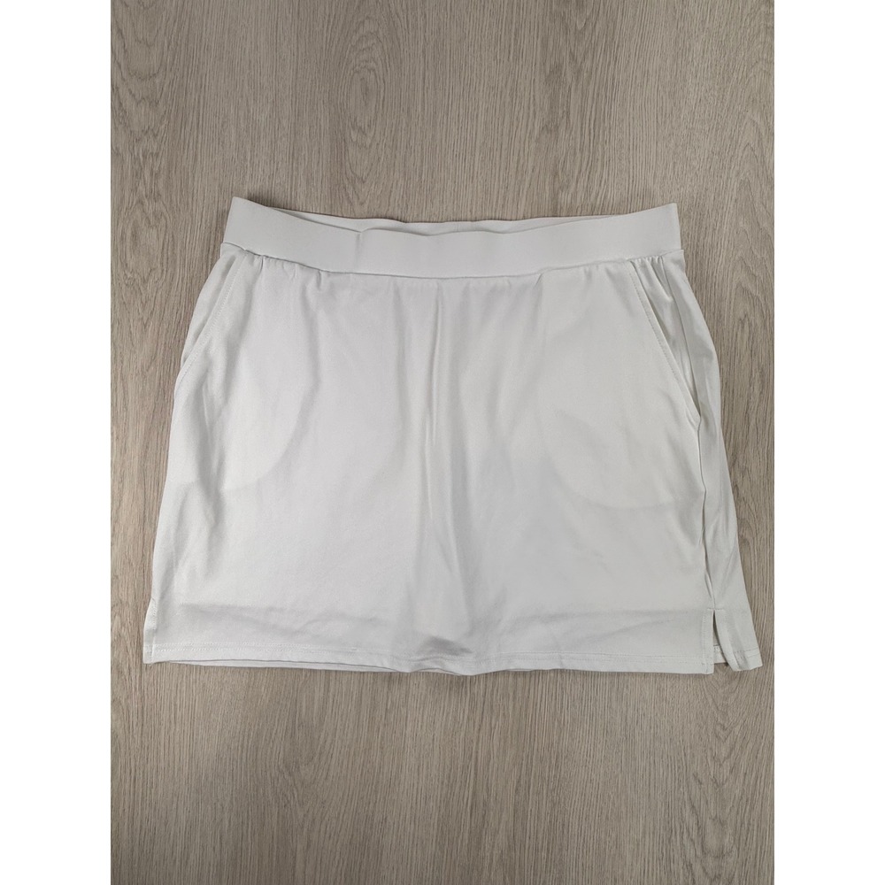 Performance Skort Starting Point Womens XL White Tennis Golf Athletic Activewear